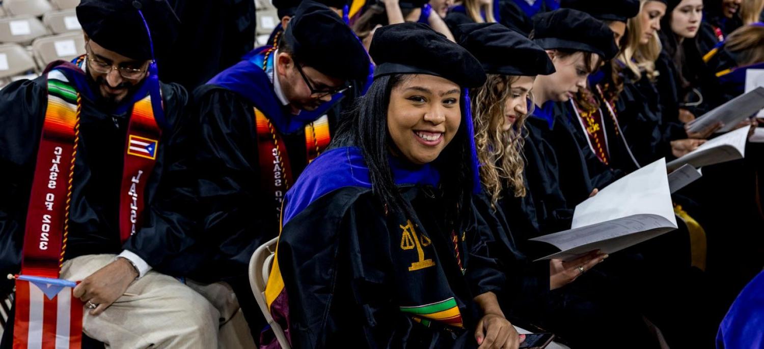 students at convocation